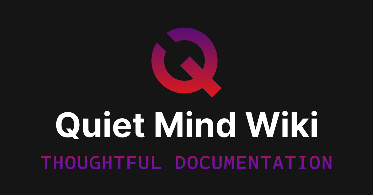 The Quiet Mind Wiki website